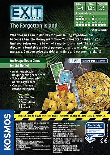 Miniatura 2 de Exit: The Forgotten Island | Exit: The Game - Un juego de Kosmos | Experiencia de Escape Room en el hogar para familias de 1 a 4 jugadores, mayores
