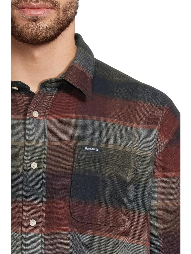 Navy Barbour Copswell Relaxed Checked Shirt