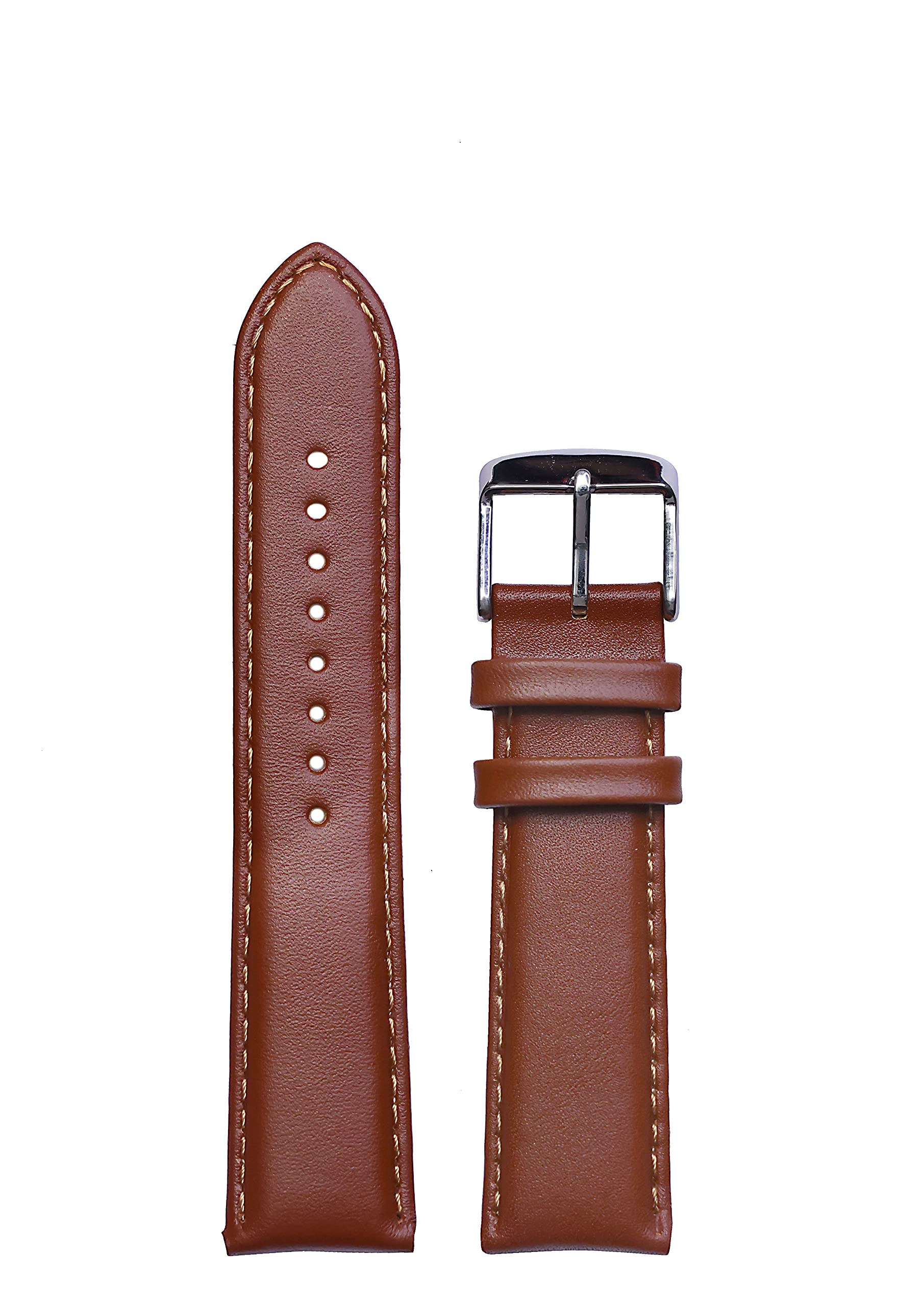 EXOR SHAROON Watch Leather Strap TAN Colour with MATCH Stich HALF DUKE Finish 20MM Size (B0BR82XS8Y) Amazon Price History, Amazon Price Tracker