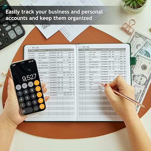 Miniatura 9 de Libro de contabilidad - Libro de contabilidad para pequeñas empresas y uso personal - Libros de contabilidad columnar para contabilidad, seguimiento