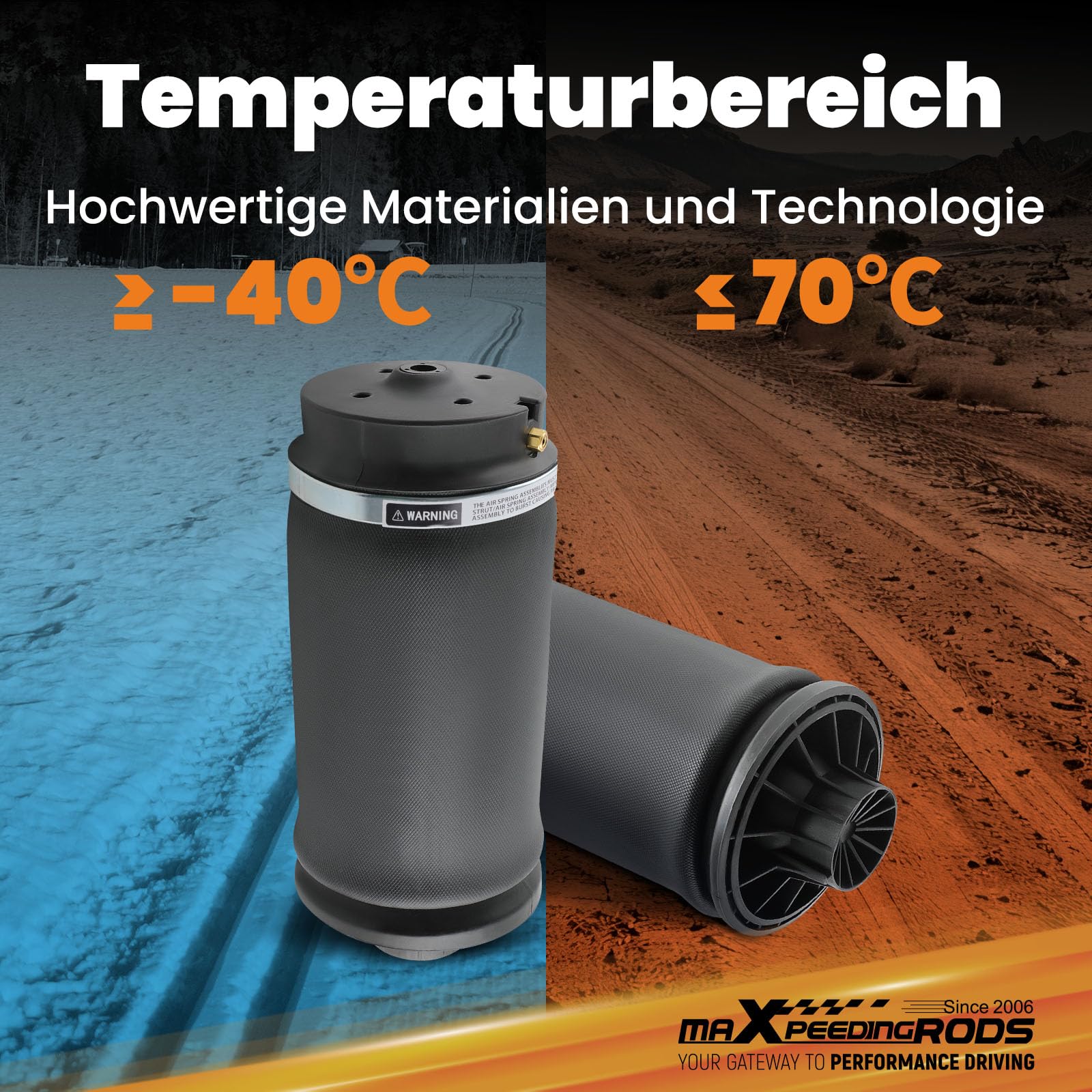 maXpeedingrods Luftfederung Luftfeder Hinten Paar für GL-Klasse M-Klasse W164 X164 4matic