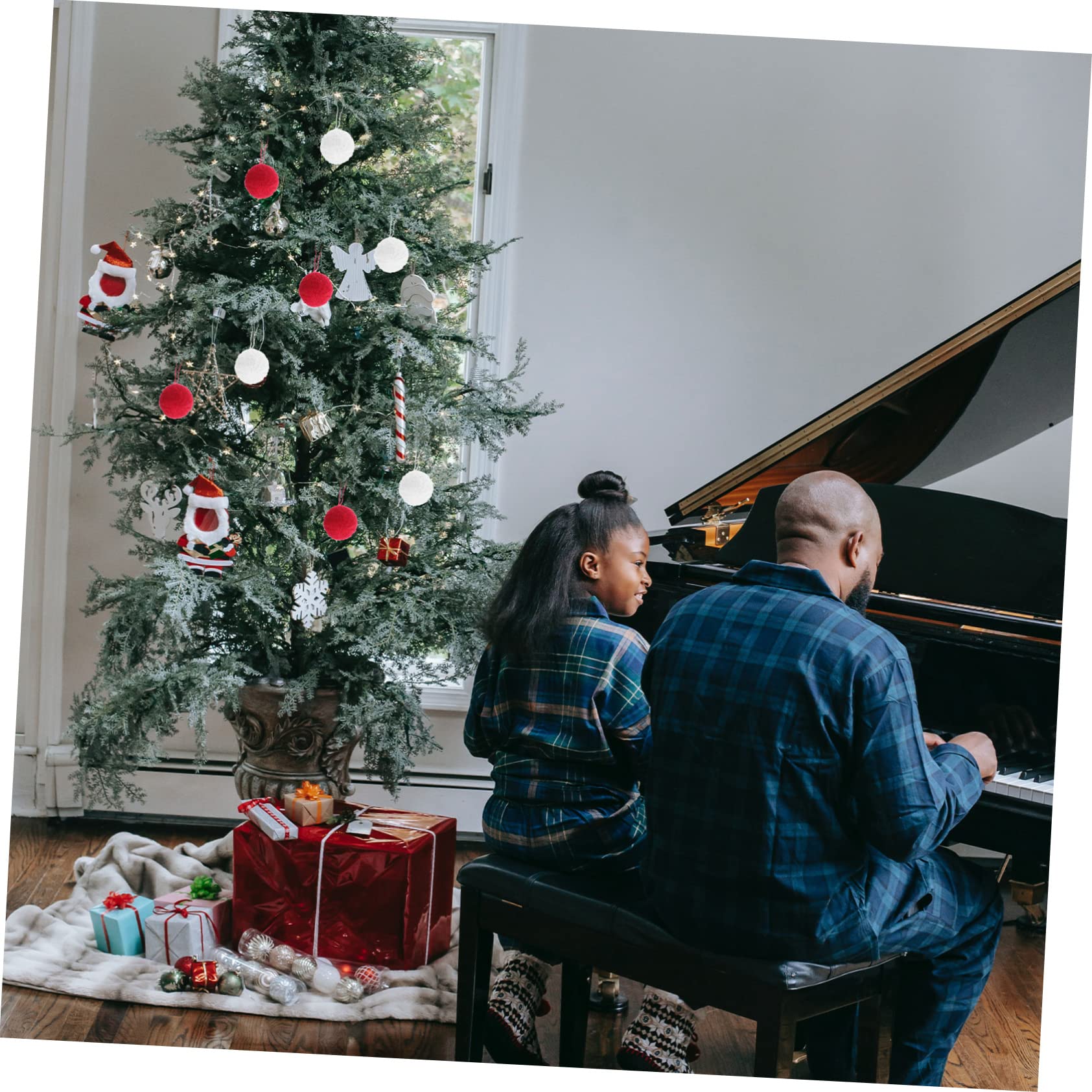 Alipis 5 Sätze Weihnachtsschmuck Aus Wollknäueln Weihnachtsdekoration Weihnachtsdekoration Weihnachtsschmuck Für Den Weihnachtsbaum Süße Raumdekoration 10 Stück * 5