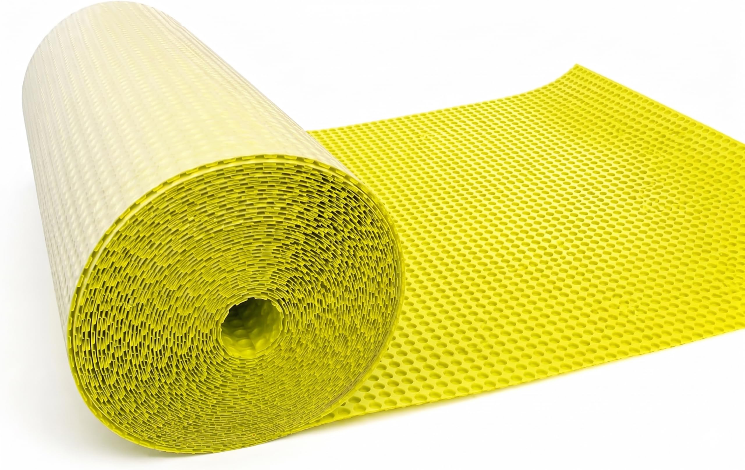 Floor Nation Yellow Floornation 3Mm Decoupling Membrane Tile Underlay Roll, Waterproof Anti Crack And Heat Insulation Mat, Vapour Barrier For Underfloor Heating, 3Mm, (5M2)