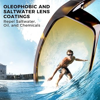 KastKing Huzzah Polarized Sport Sunglasses for Men and Women, Wrap Design | PuriVex Water & Salt Repellent, UV Protection, Lightweight, Durable, Ideal for Fishing Driving Cycling and Running