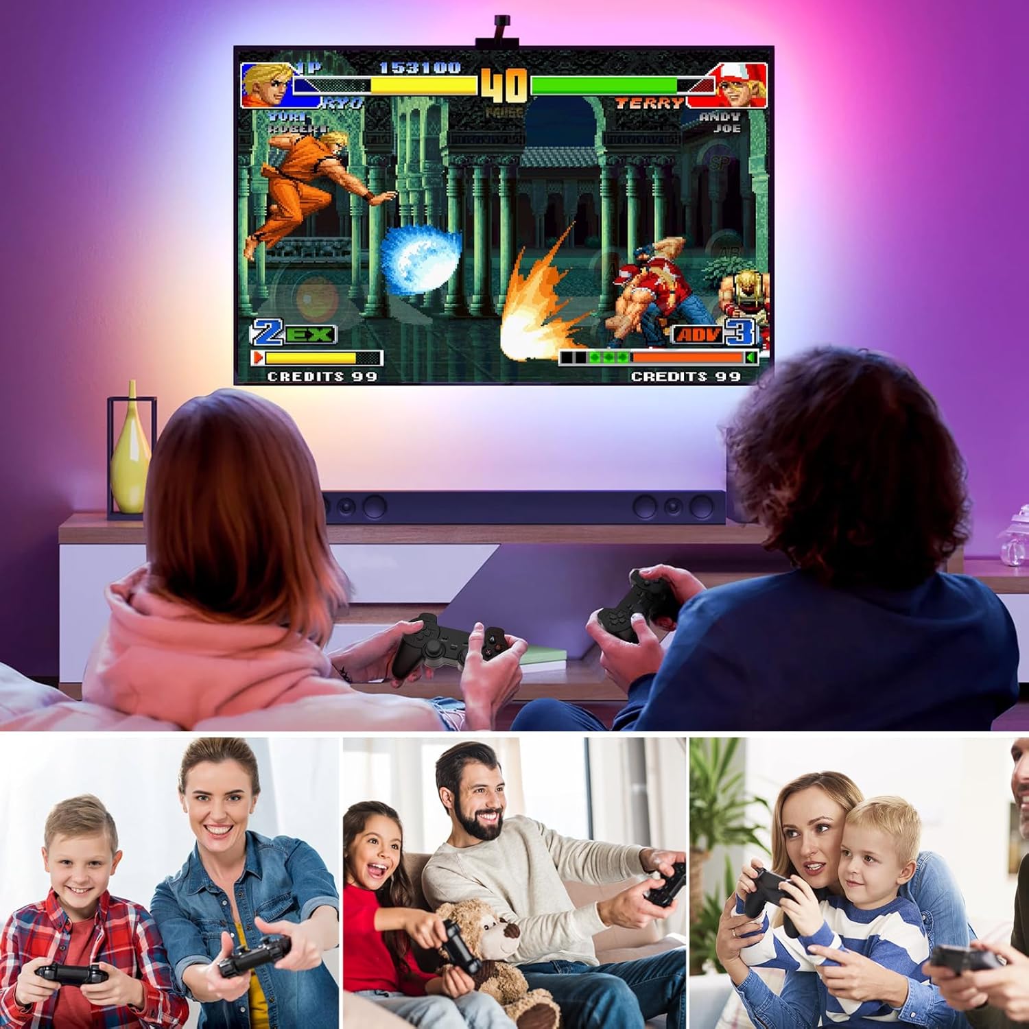 Fvbade [36800 in 1] W88 PRO Pandora Arcade Box Game Console mini Arcade Box Retro Gaming Console Plug and Play, 2.4g Dual Wireless Controllers Favorites List Category of Games - Image 7