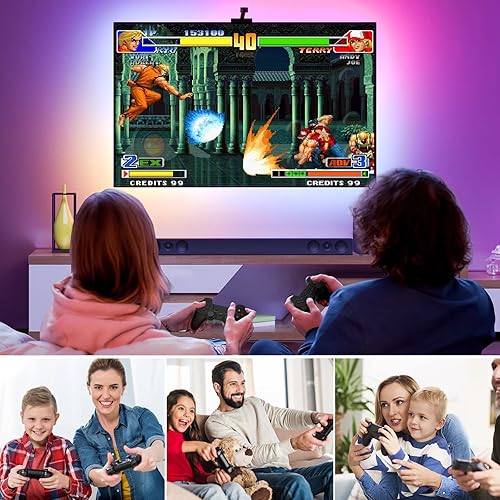 Miniatura 6 de RegiisJoy 36800 en 1 Arcade Game Stick 40+ emulador mini consola WiFi caja de juegos, controladores inalámbricos USB 2.4G duales, salida HDMI para