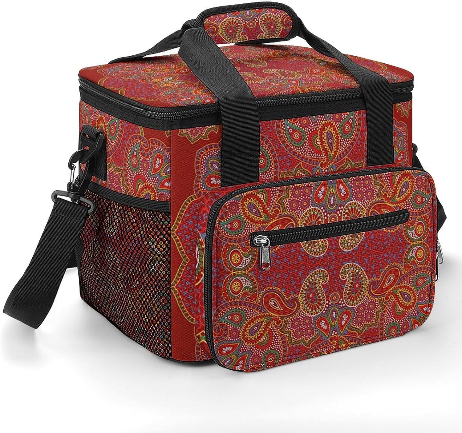 Paisley Flower Large Capacity Camping Ice Pack Suitable for Outdoor Use