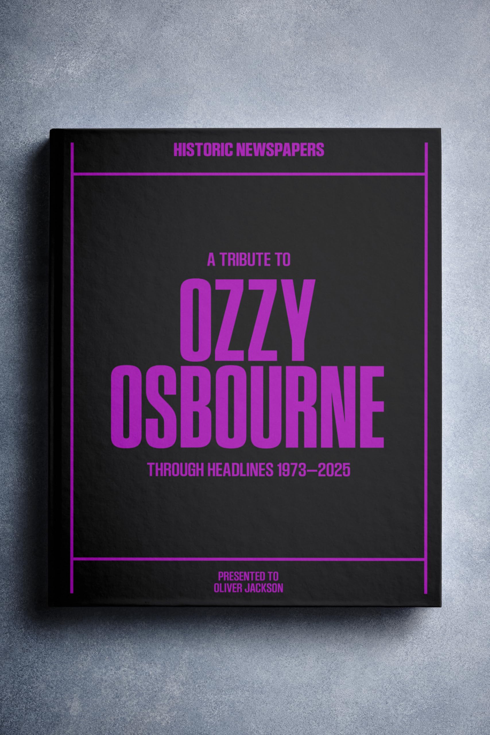 Historic Newspapers - Music Newspaper History Book, Icons and Legends of Music Gift - Keepsake Books - for Music Lovers (Ozzy Osbourne)