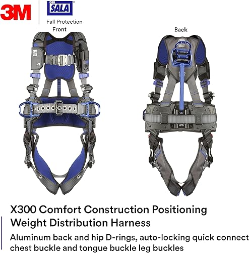 Miniatura 2 de DBI-SALA Arnés de seguridad de posicionamiento de distribución de peso de construcción 3M Comfort