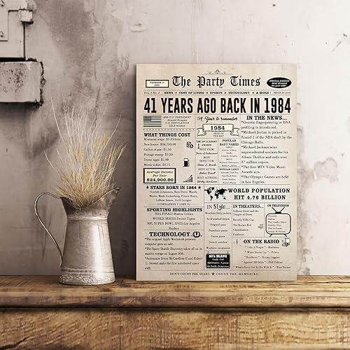 Miniatura 6 de Tarjeta de feliz cumpleaños número 41 para mujeres y hombres, divertida tarjeta de regalo de cumpleaños de 41 años para marido, esposa, él, ella,