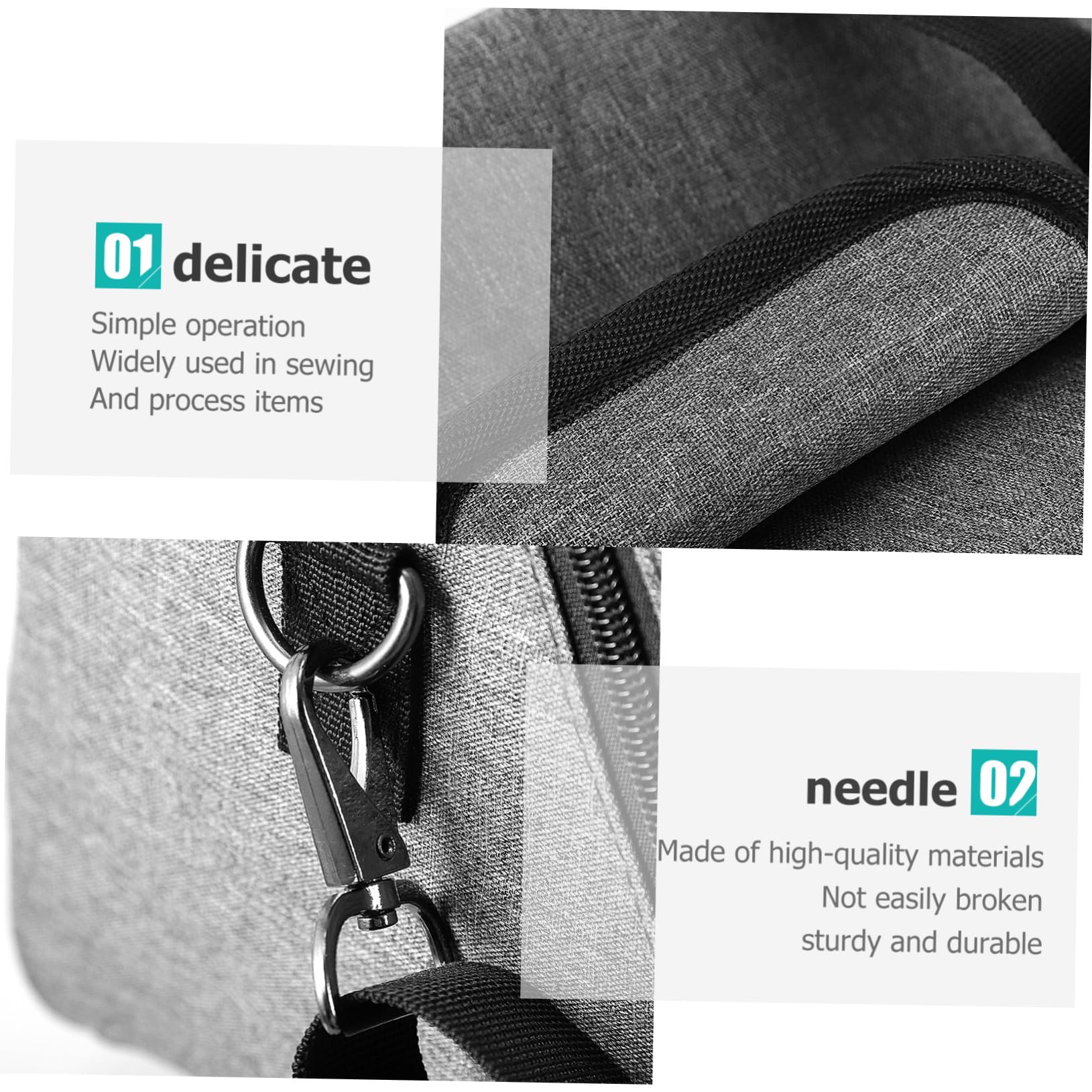 Sewroro Sac De Rangement pour Machine à Coudre Oxford Étui De Voyage Portable avec Poignée pour Ranger Outils De Couture Et Accessoires