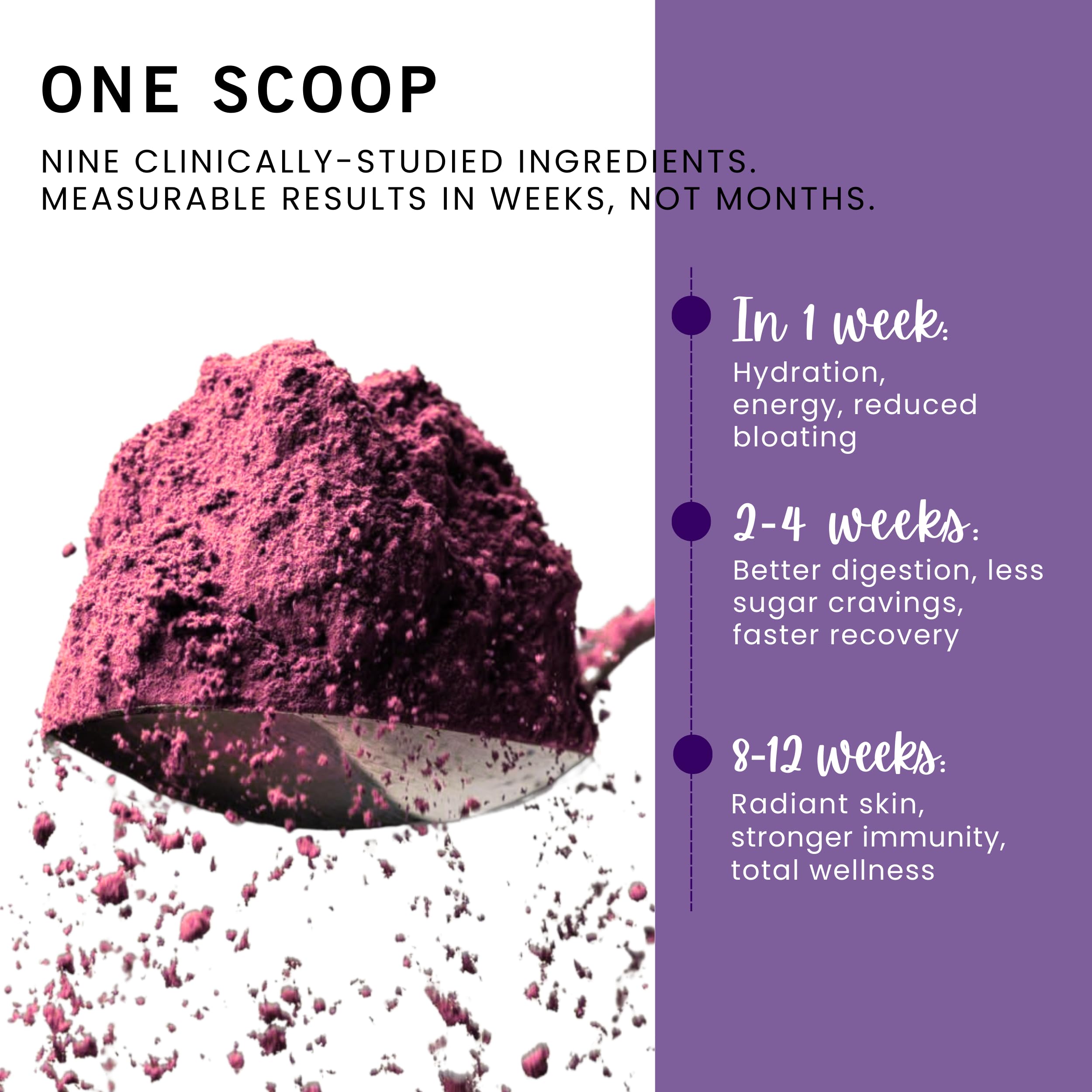 Leverage Mixed Berries Anti–Aging Supplement & Longevity Mix - Daily Wellness Multivitamin Powder with Hyaluronic Acid, L-Glycine & Magnesium for Skin, Energy, Cognitive Function & Joint–30 Servings — Amazon image 4