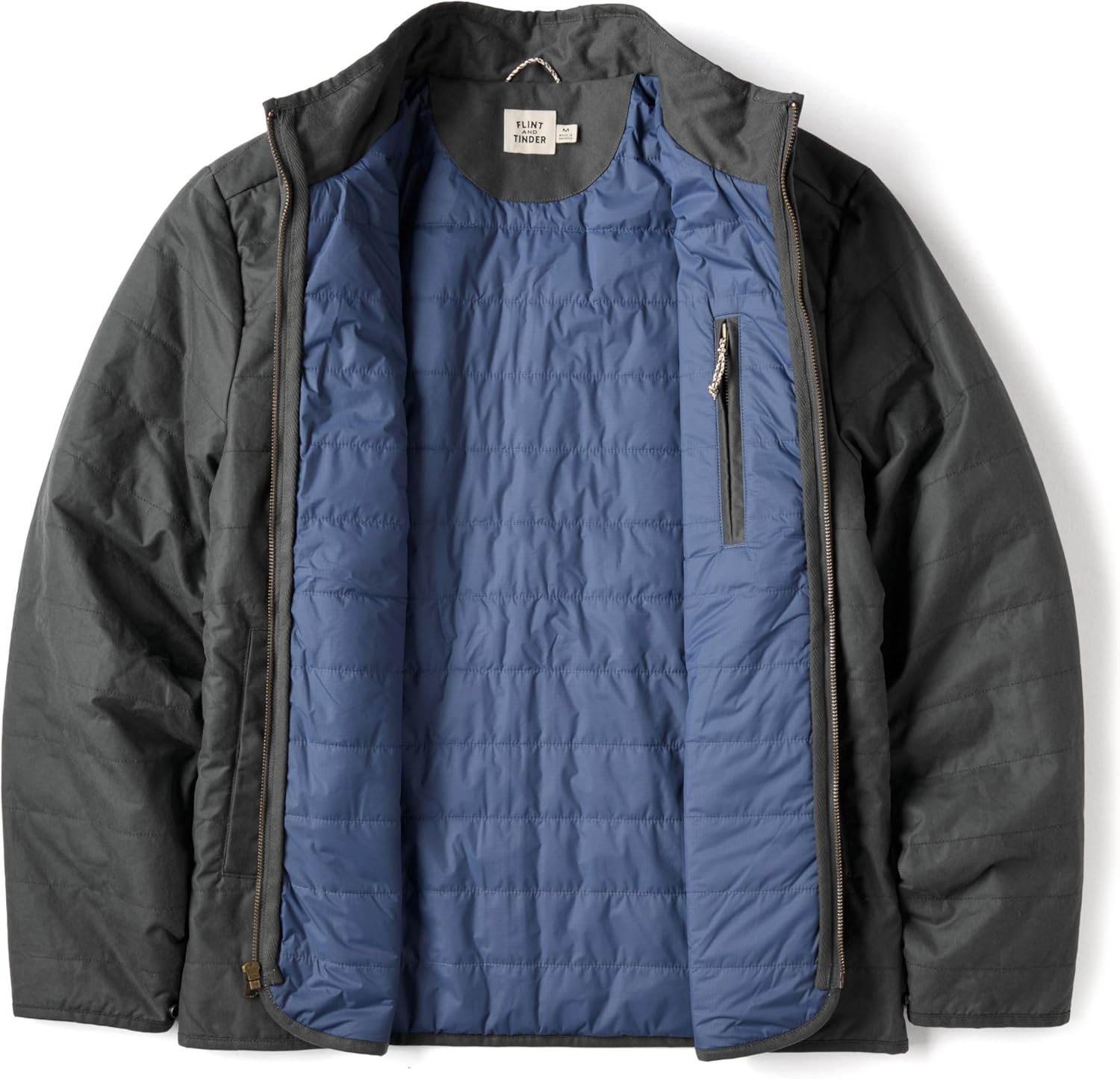 Huckberry Flint and Tinder York Quilted Waxed Jacket, Mens Coat - Image 3
