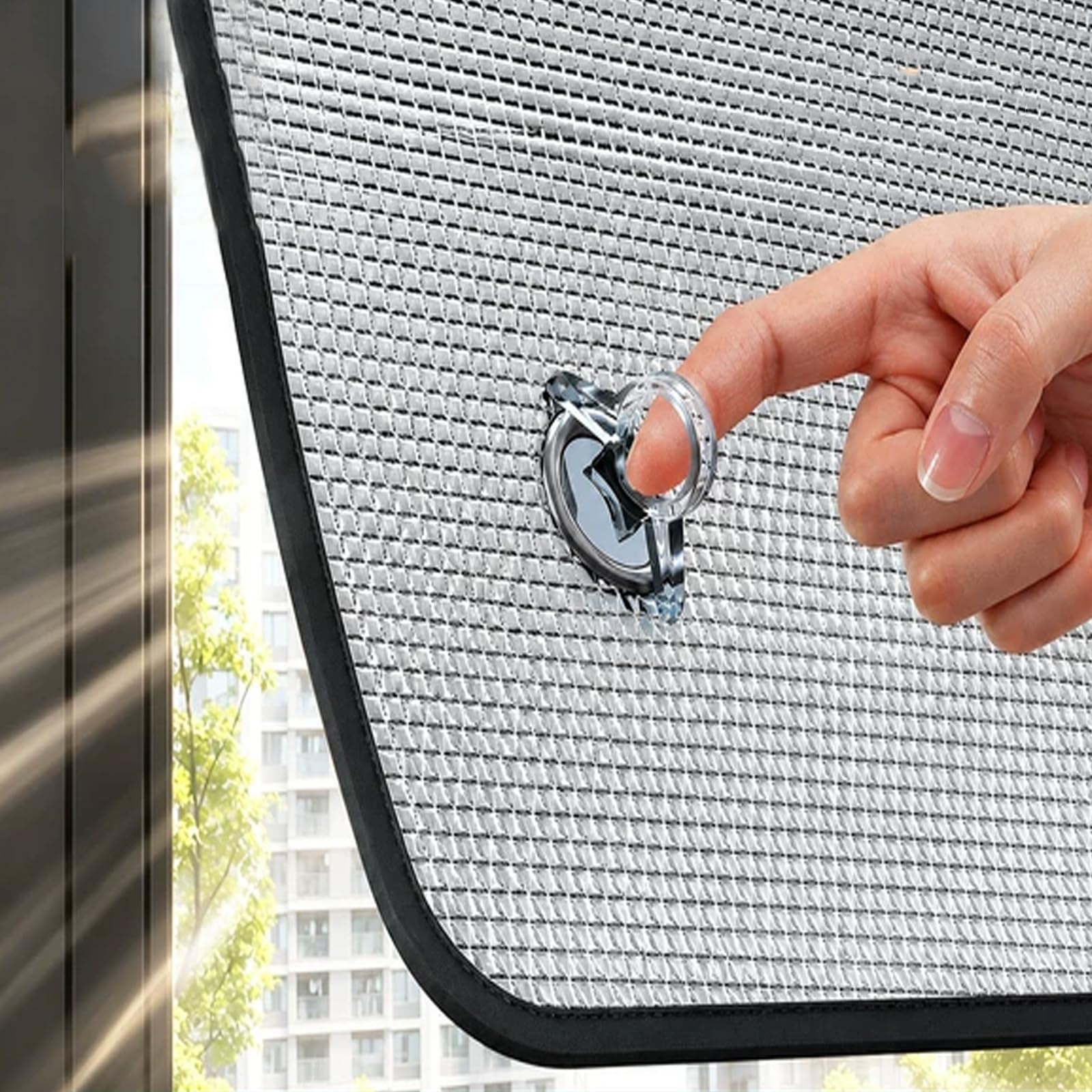 Opaque Privacy Window Film,Sun Protection Aluminum Foil Thermal Insulation Reflective Window Film for Sun Glare Reduction,6mm Thickness for Glass Home Bathroom Office (140x220cm)