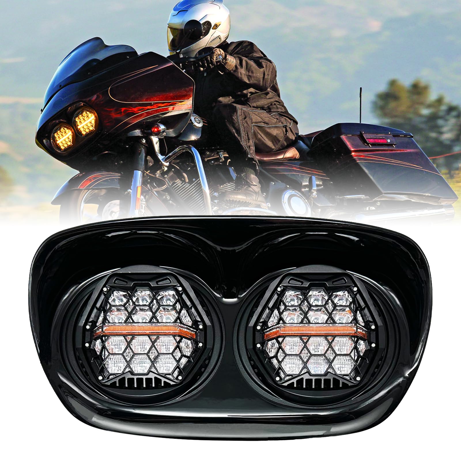 Photo 1 of bamotoop 5.75" LED Headlights for Road Glide (1998-2013)