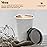 [85 SET]Harvest Pack 16 oz Disposable Coffee Cups, Insulated Ripple Double-Walled Paper Cups with Lids, Black and White Geometric, Drinking Cups for Tea Hot Chocolate Drinks To go coffee cups