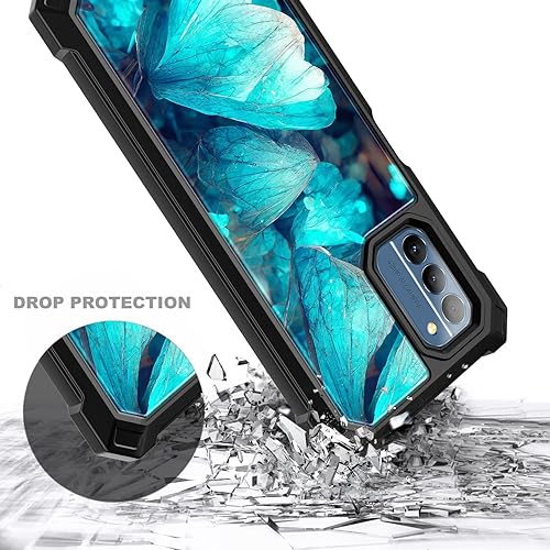 Miniatura 5 de NZND Funda para Nokia C300 (N155DL)Nokia G100 (N150DL) con protector de pantalla incorporado, funda protectora de cuerpo completo a prueba de