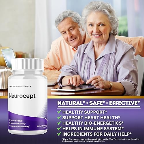Miniatura 3 de Neurocept Original - Cápsulas de suplemento cerebral oficial Neuro cept Brain & Memory Focus Support Advanced Formula  Apoyo diario para la salud y
