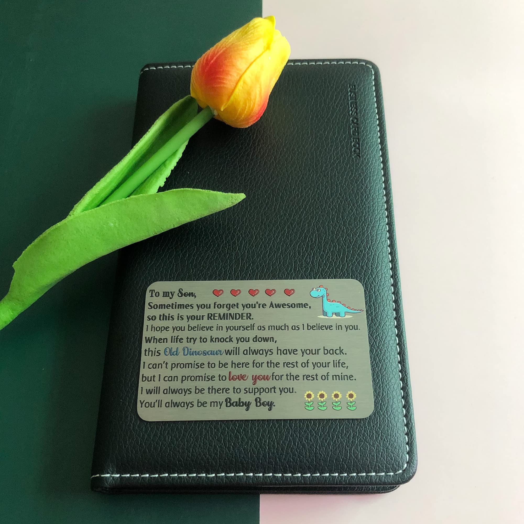 Regalo per figlio da papà – Never Feel That You Are Alone – Biglietto di auguri di compleanno per figlio, regalo per bambino