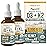 Organic Plant D3+K2 (5000 iu D3) All-Trans MK7 from MenaQ7 (120 mcg K2) 100% Organic & Plant-Based Sublingual D3 Drops (Cholecalciferol), 100% Vegan, Supports Immunity, and Bone, (1oz-2Pack)
