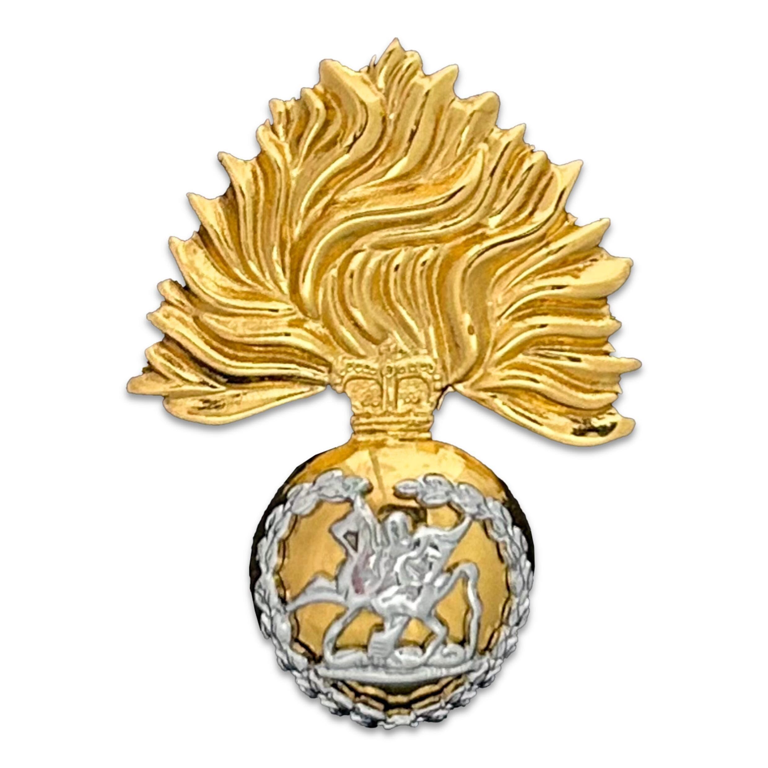 The Regimental Shop Men's Gold/Silver, Gold/Silver Royal Regit Of Fusiliers Beret Badge