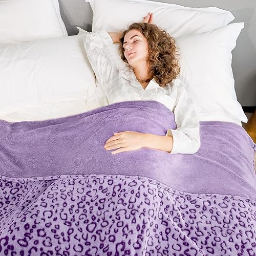 Miniatura 6 de ZHIKU - Manta cálida de vellón suave, manta ligera de 40 pulgadas x 50 pulgadas