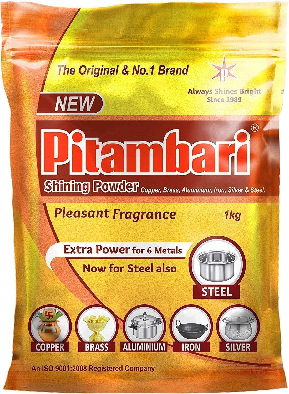 RTHD Pitambari Shining Powder For Six Metals (Copper, Brass, Aluminium, Iron, Silver & Steel), Copper and Brass Shine Powder for Puja Utensils (1 Kg Powder) (B0DG3M42XY) Amazon Price History, Amazon Price Tracker