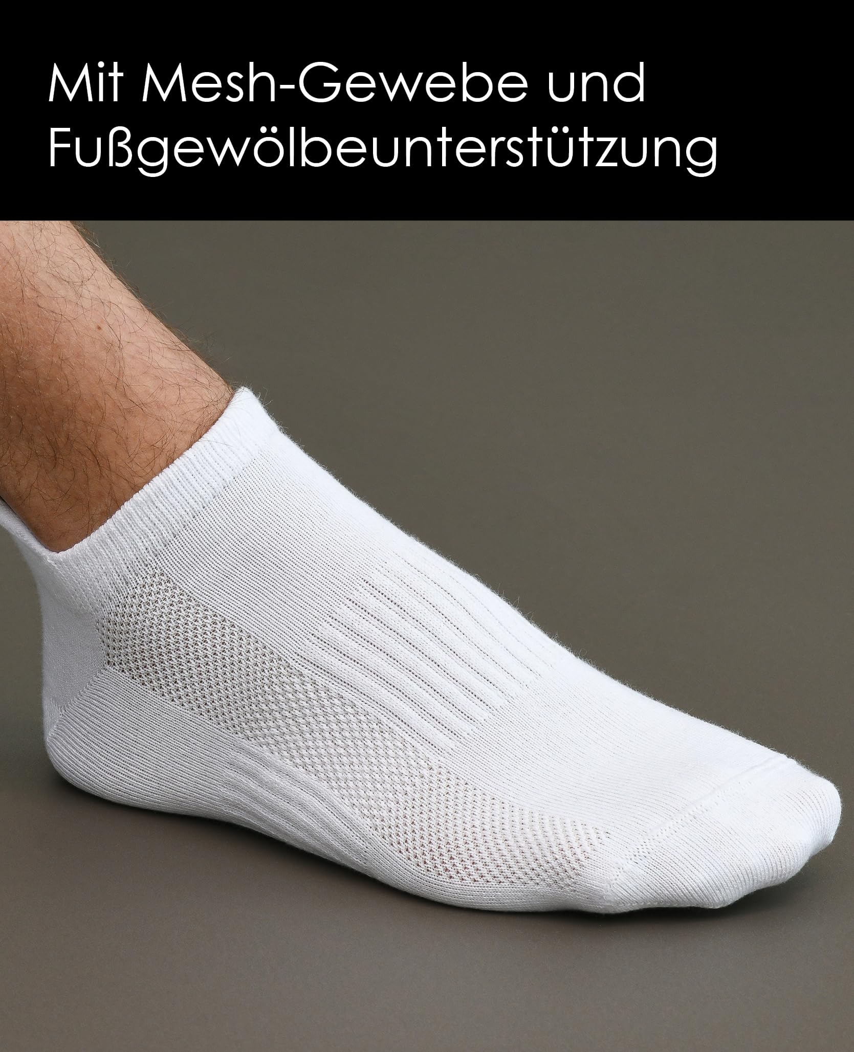 NYME Skarpety do sneakersów Premium z bawełny organicznej - męskie i damskie - opakowanie 6 i 10 szt. - stopki - krótkie oddychające skarpety - idealne do uprawiania sportu i rekreacji - rozm. 35-50