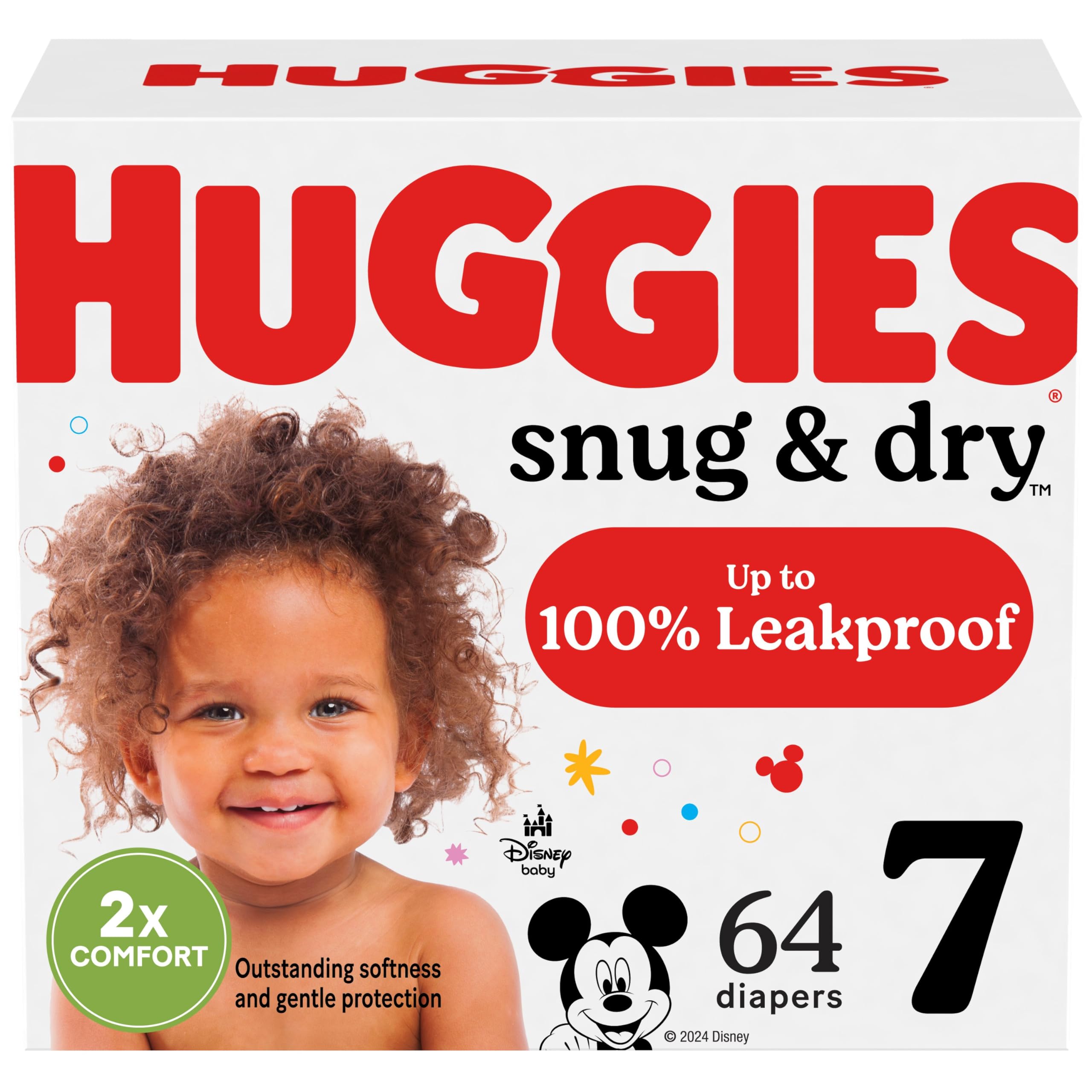 Huggies Size 3 Diapers, Snug &amp; Dry Baby Diapers, Size 3 (16-28 lbs), 200 Count