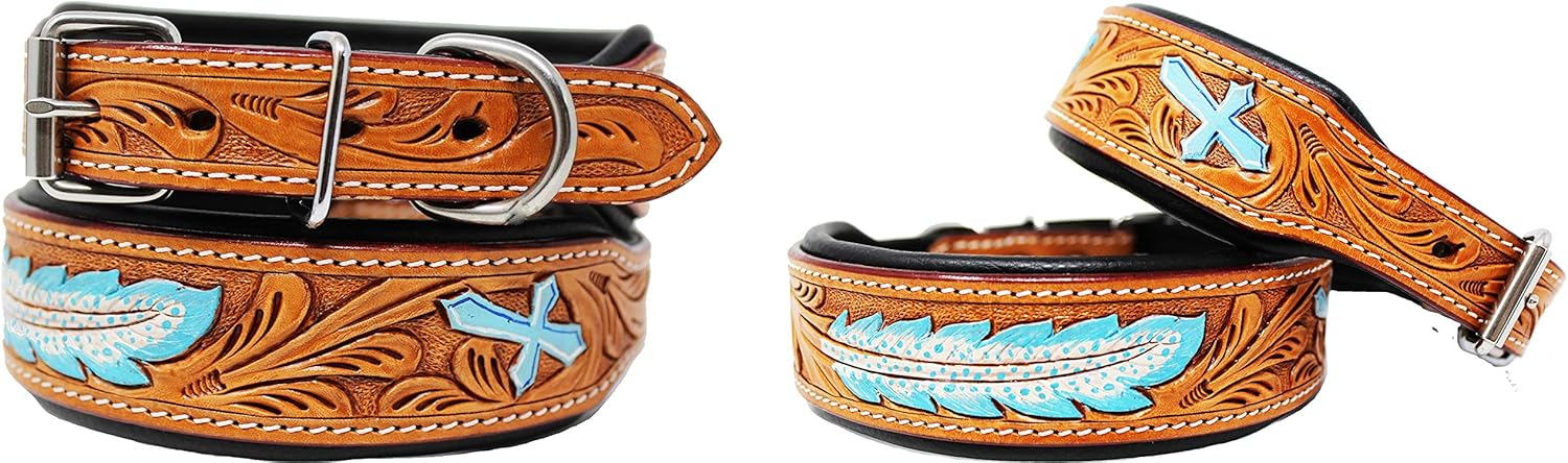 CHALLENGER Rhinestone Dog Puppy Collar Crystal Cow Leather 6056