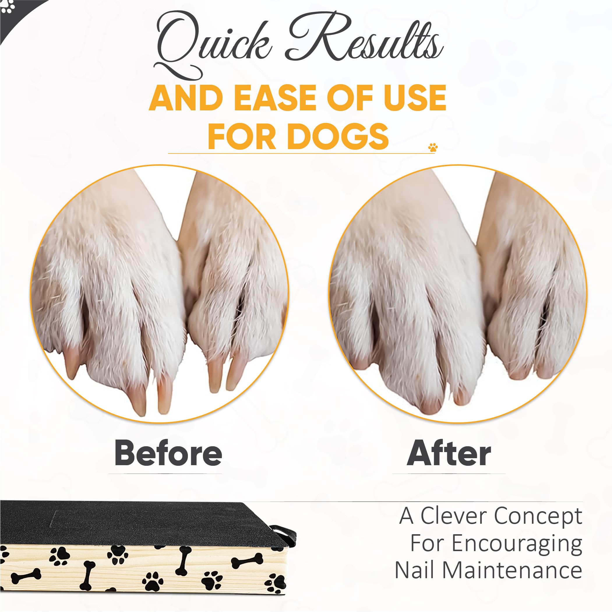 Hondennagelkrabplank - duurzaam hondenkrabpad voor nagels, krasbord voor honden met traktatiedoos - grote nagelslijper voor huisdieren, krabben, poten trimmen - hondennagelvijl speelgoed - kraskussen