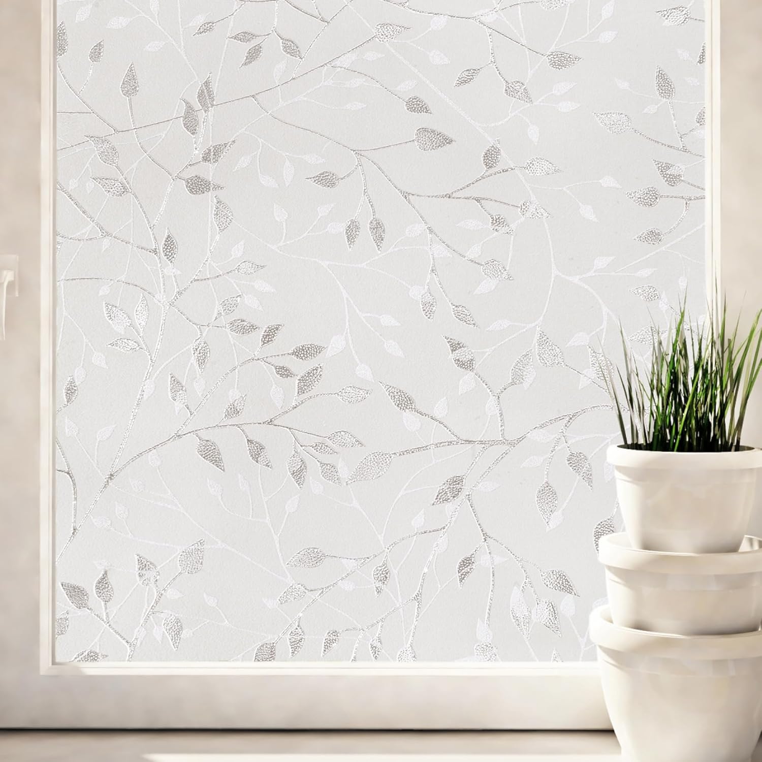 Artscape Canopy | Decorative Privacy Window Film with Textured Glass Pattern | Non-Adhesive & UV Protection | Easy to Apply & Removable | 24 x 36 Inches | Made in USA