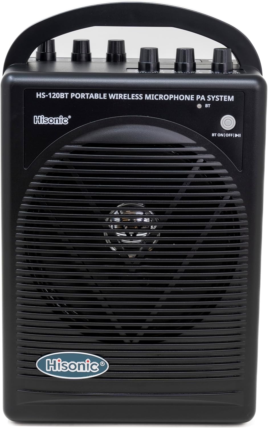 HISONIC HS120BT HL Portable PA System with Wireless Microphones and Lithium Rechargeable Battery and Car Cable Bluetooth Connected with Cell Phones and Pads Black - Image 3