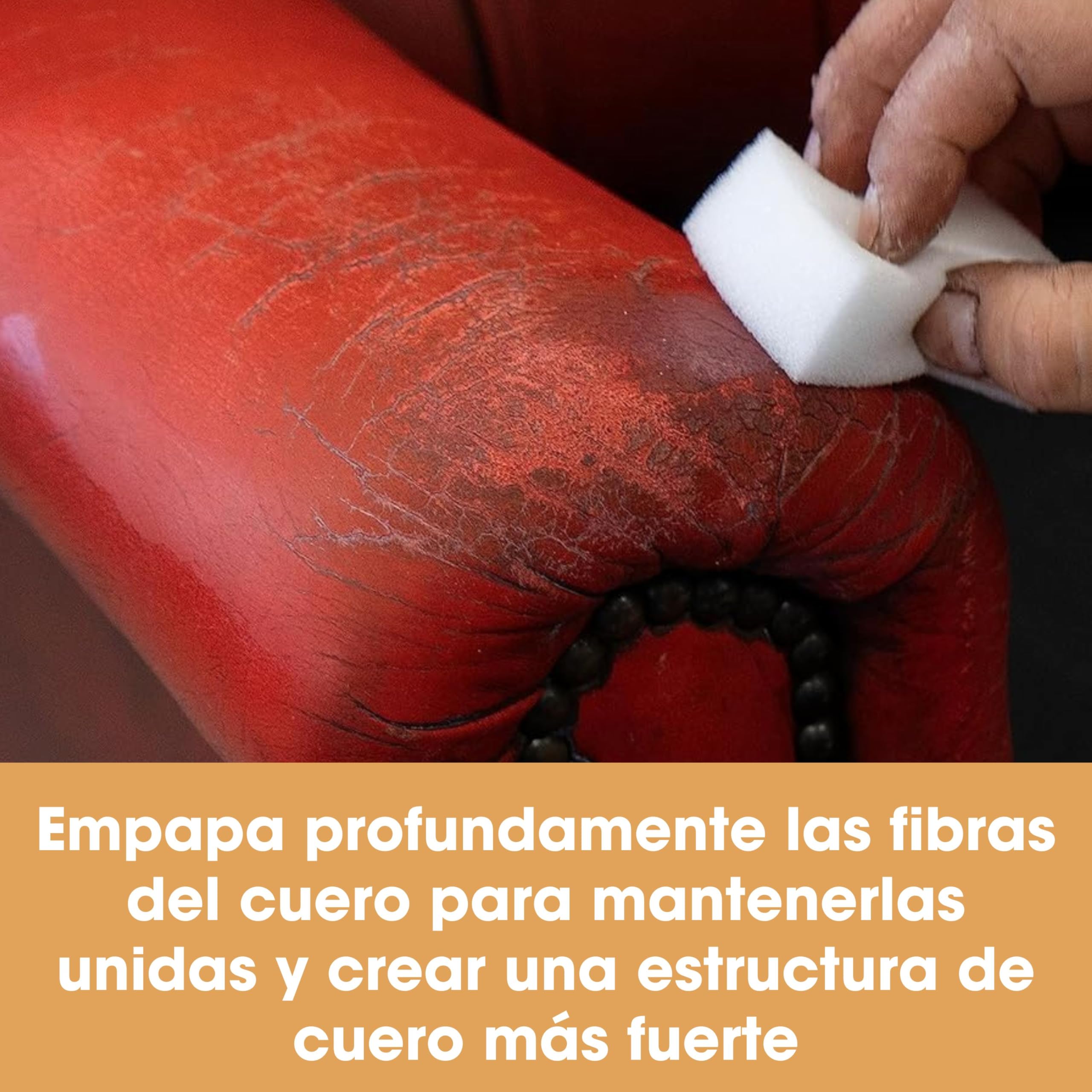 Furniture Clinic Carpeta de cuero, un relleno líquido que se puede utilizar para fortalecer el cuero desgastado o agrietado (250 ml)