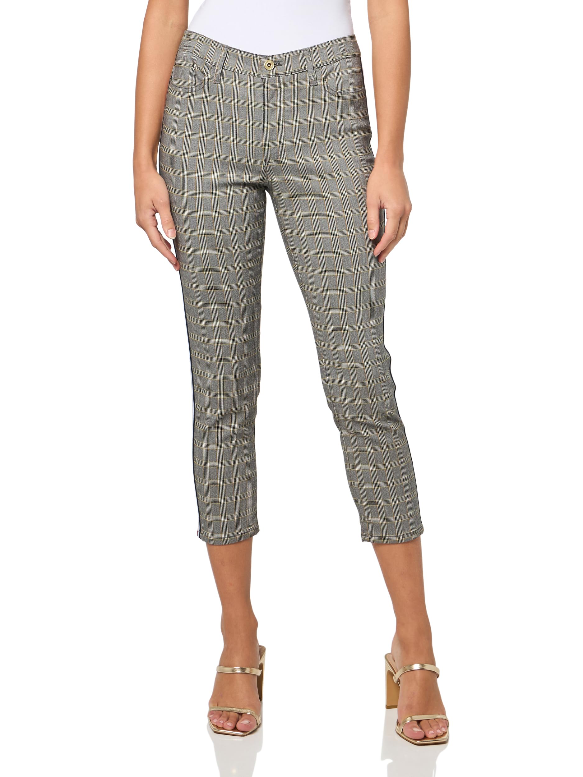 Tommy Hilfiger Womens Printed Pants Casual Plaid Ankle Skinny