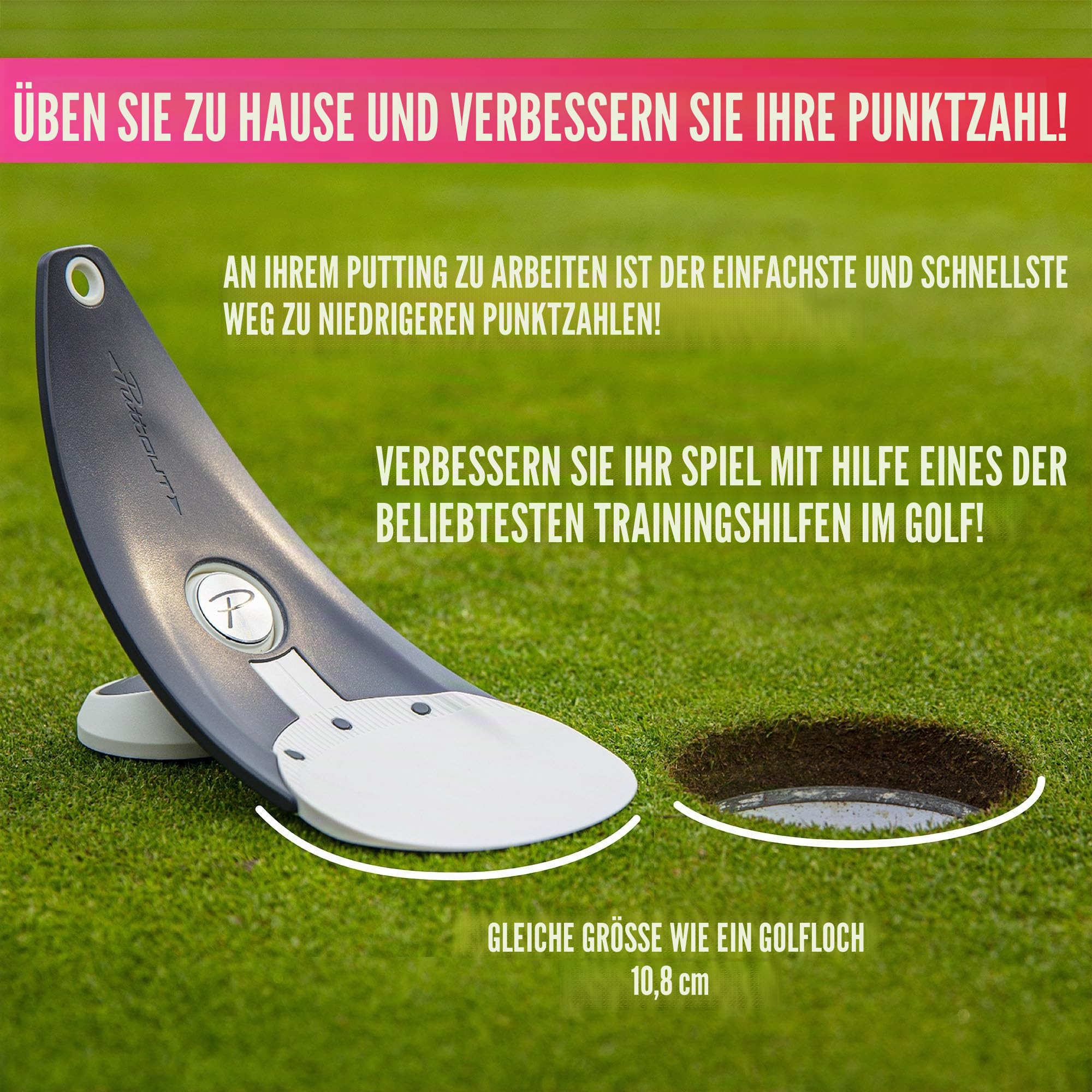 PuttOut Hochwertiger Puttertrainer, perfekt für Ihren Golf