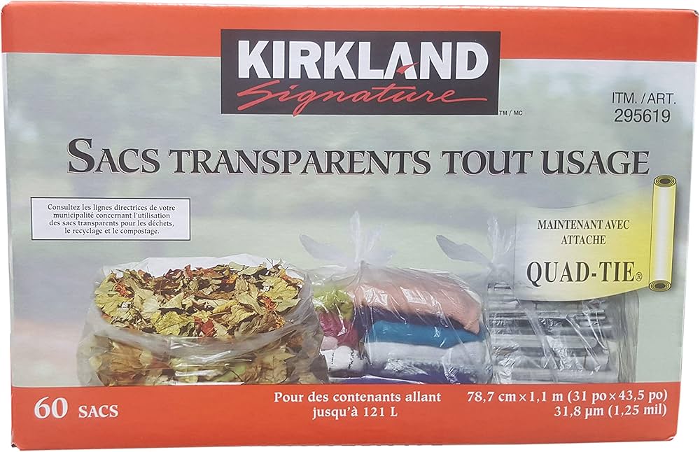 仙鶴05 Amazon.co.jp: KIRKLAND SIGNATURE Clear Garbage Bags (Pack of