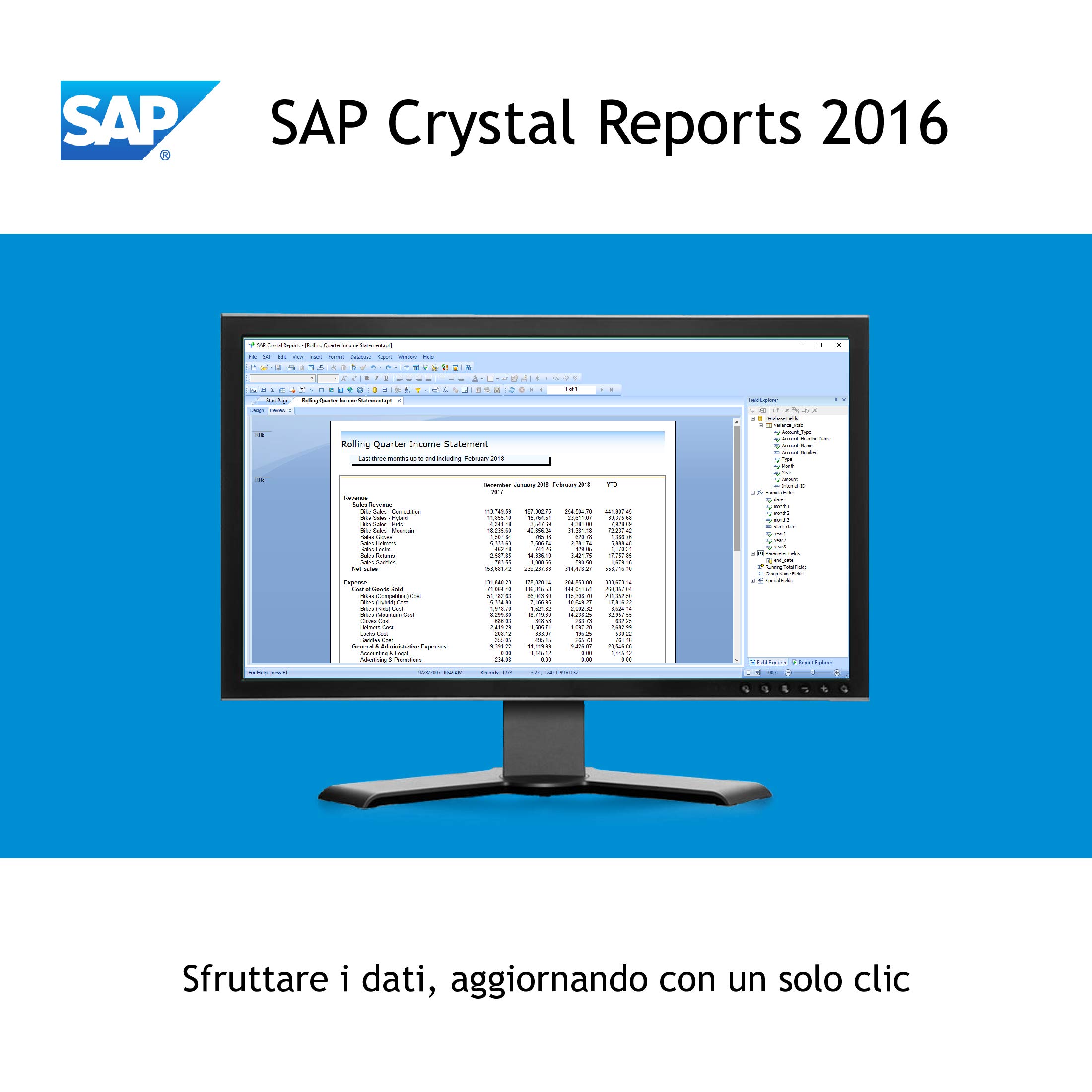 SAP Crystal Reports 2016 Reporting software [32 Bit] [PC Download]