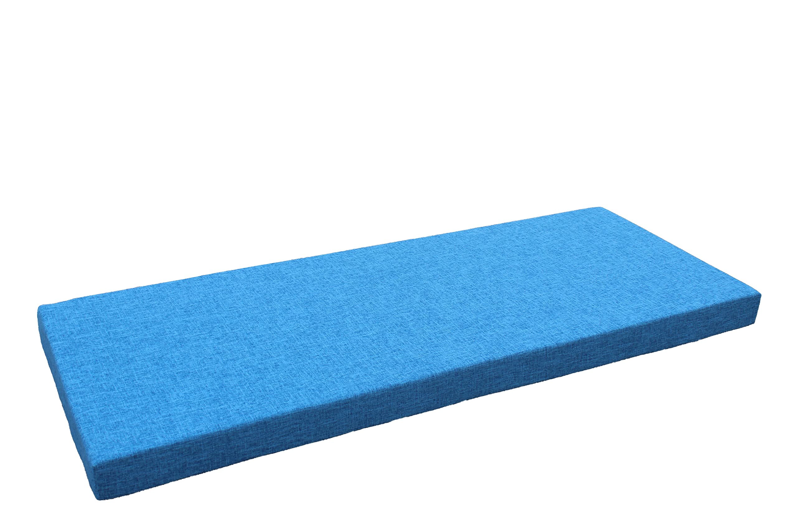 Ginsimar Customize Size Bench Cushion, for Entry Bench, Shoe Bench, Farmhouse Style Bench, Garden Bench, Entry Way Bench, Meditation Bench with Thick Upholstery Foam (Blue; 40 x 40 x 8 cm)