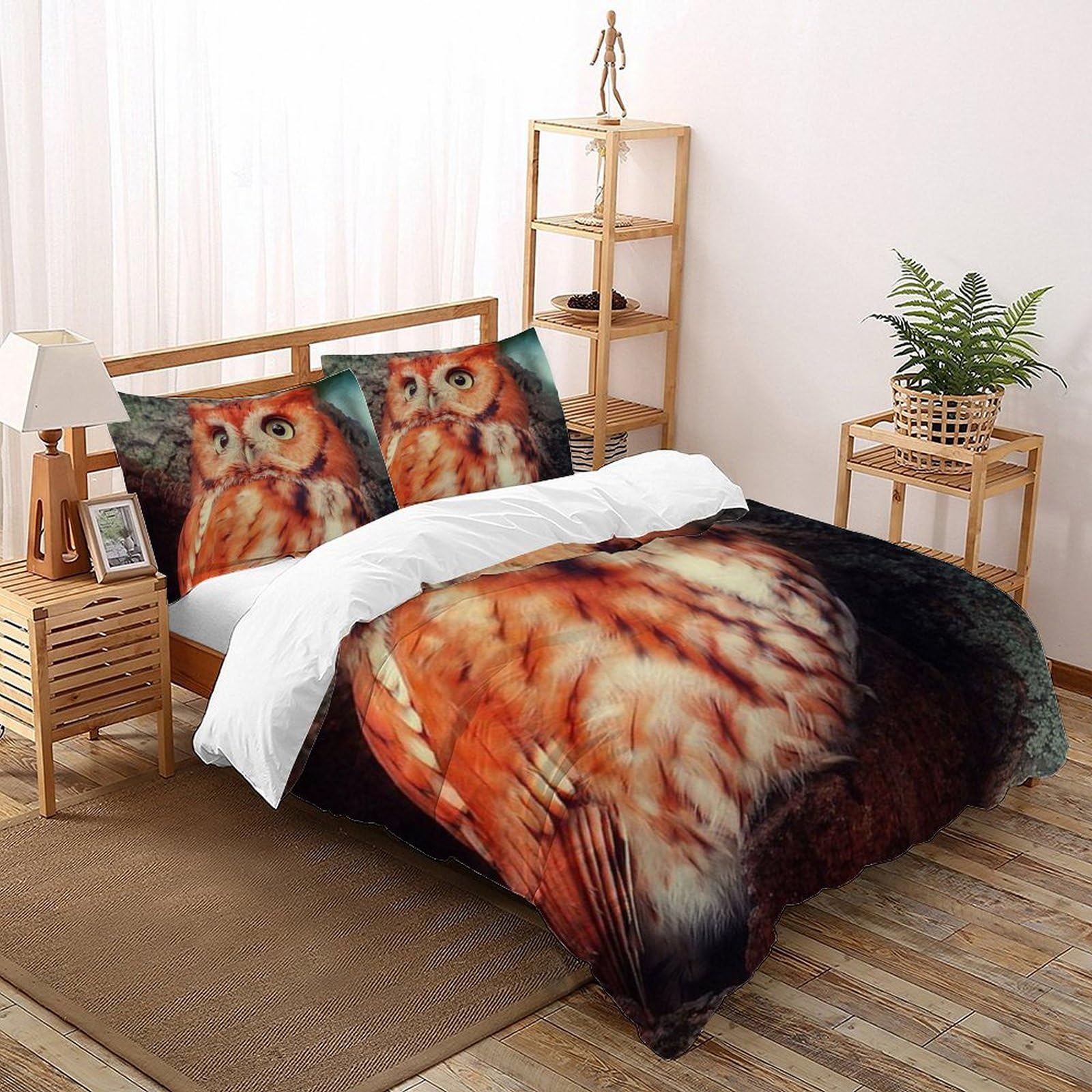 Chambre de fille magique grâce à la housse de couette animaux 3D 200x200