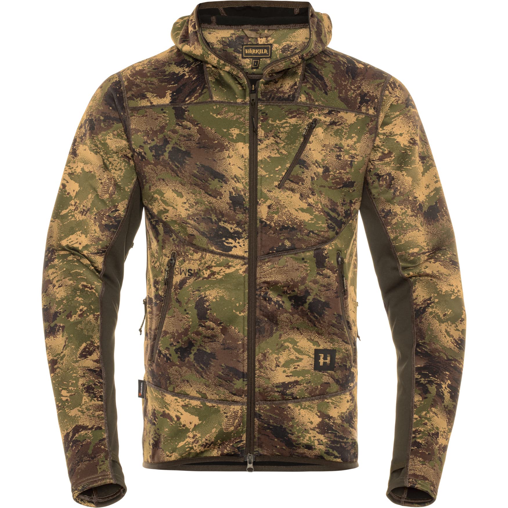 Härkila Men's Axis Mspforest | Deer Stalker Camo Fleece Hoodie | Professional Hunting Clothes & Equipt | Scandinavian Quality Made To Last | Axis Msp®Forest, Xl