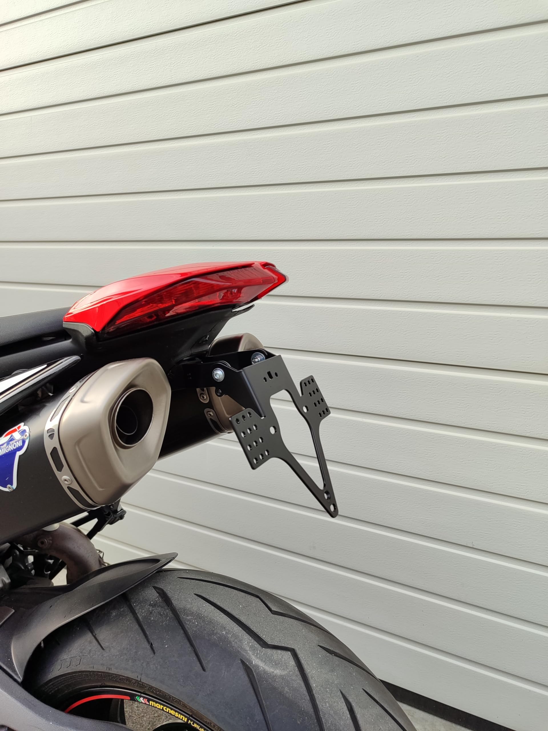 Portatarga corto per Ducati Hypermotard 950 / SP/RVE 2019-2024 Portatarga EVO Tail Tidy conversione posteriore coda corta per conversione targa per ducati hyper motard 950