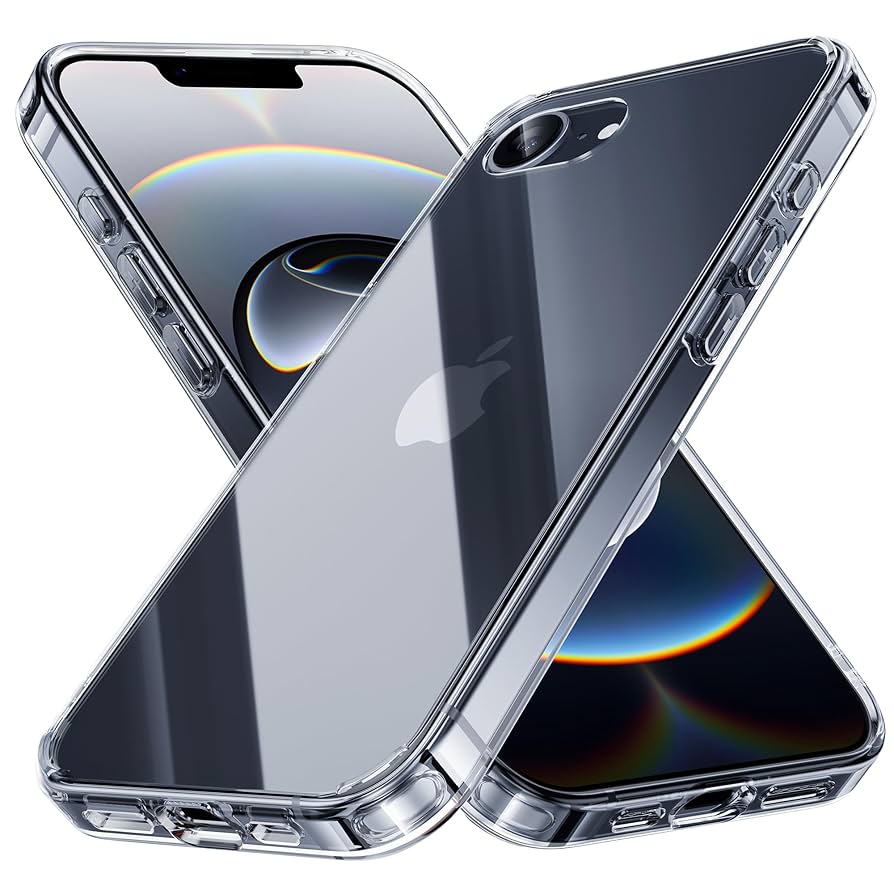 Amazon.co.jp: NIMASO iPhone 16e 用 クリア ケース 透明 背面