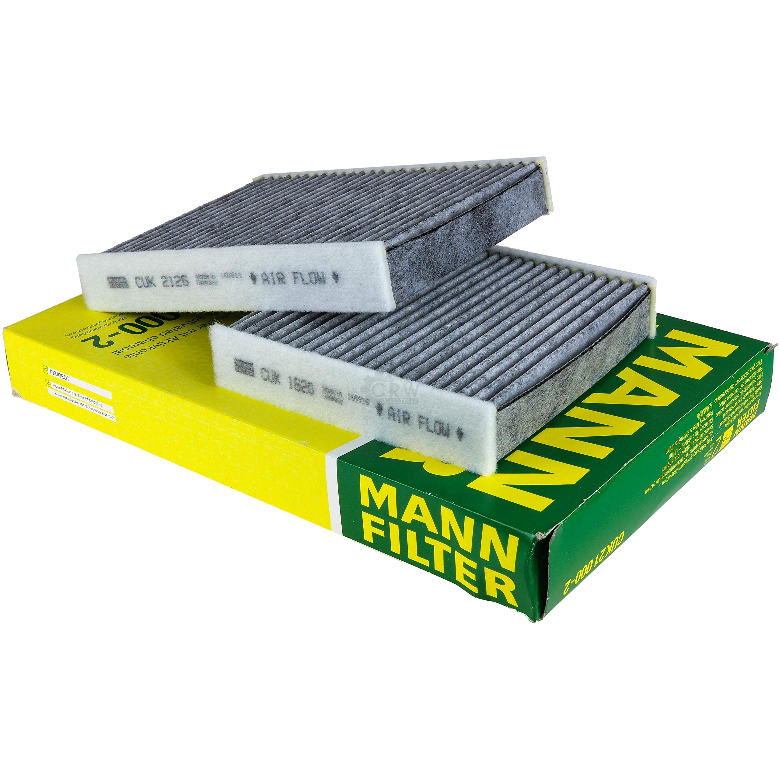 Paquete de inspección Kit de mantenimiento de filtros con filtro de aceite W 716/1, filtro de aire C 24 026, filtro de combustible WK 6031, filtro de habitáculo CUK 21 000-2, tornillo de