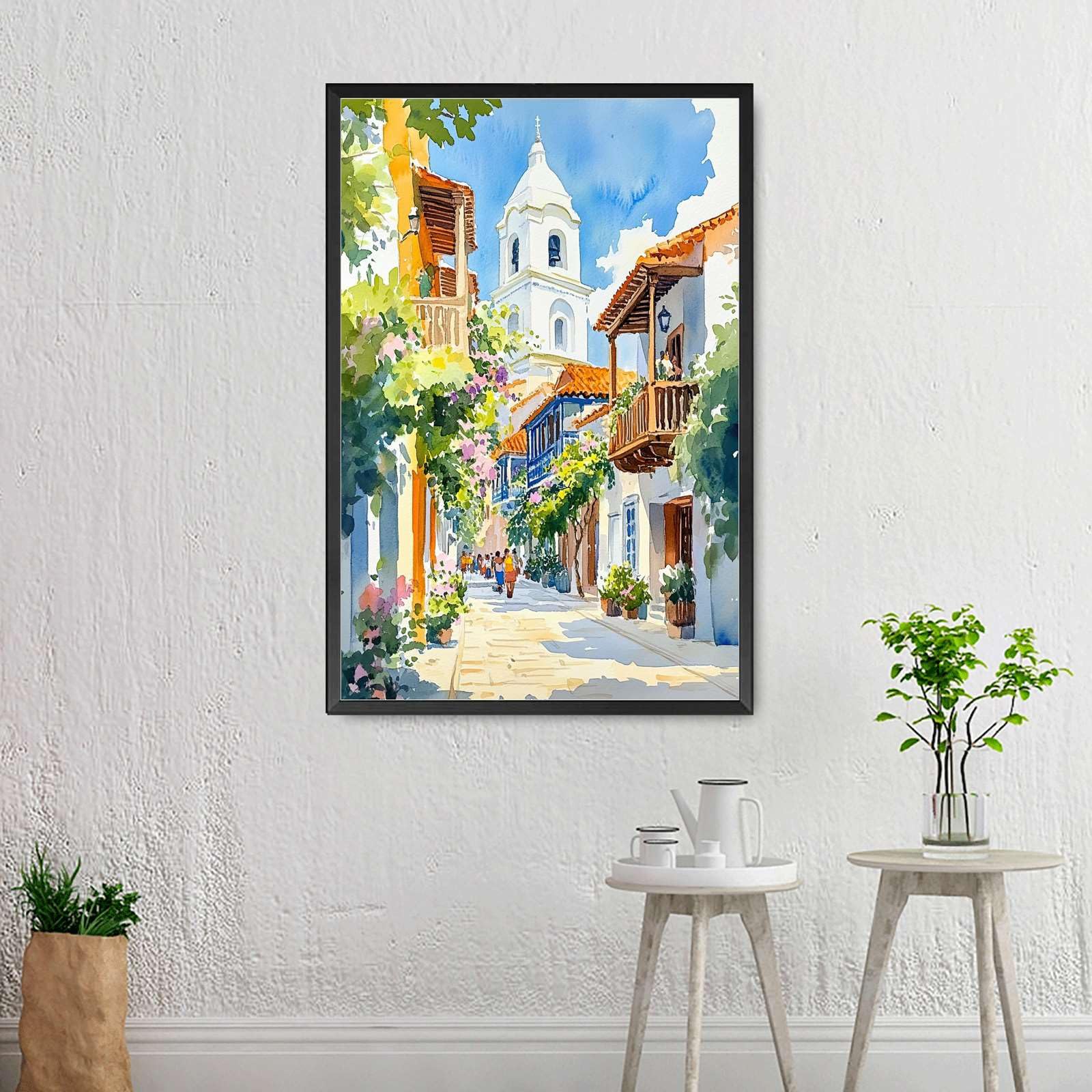 Amazon.com: YX Tide Canvas Painting Wall Mural Print Cartagena