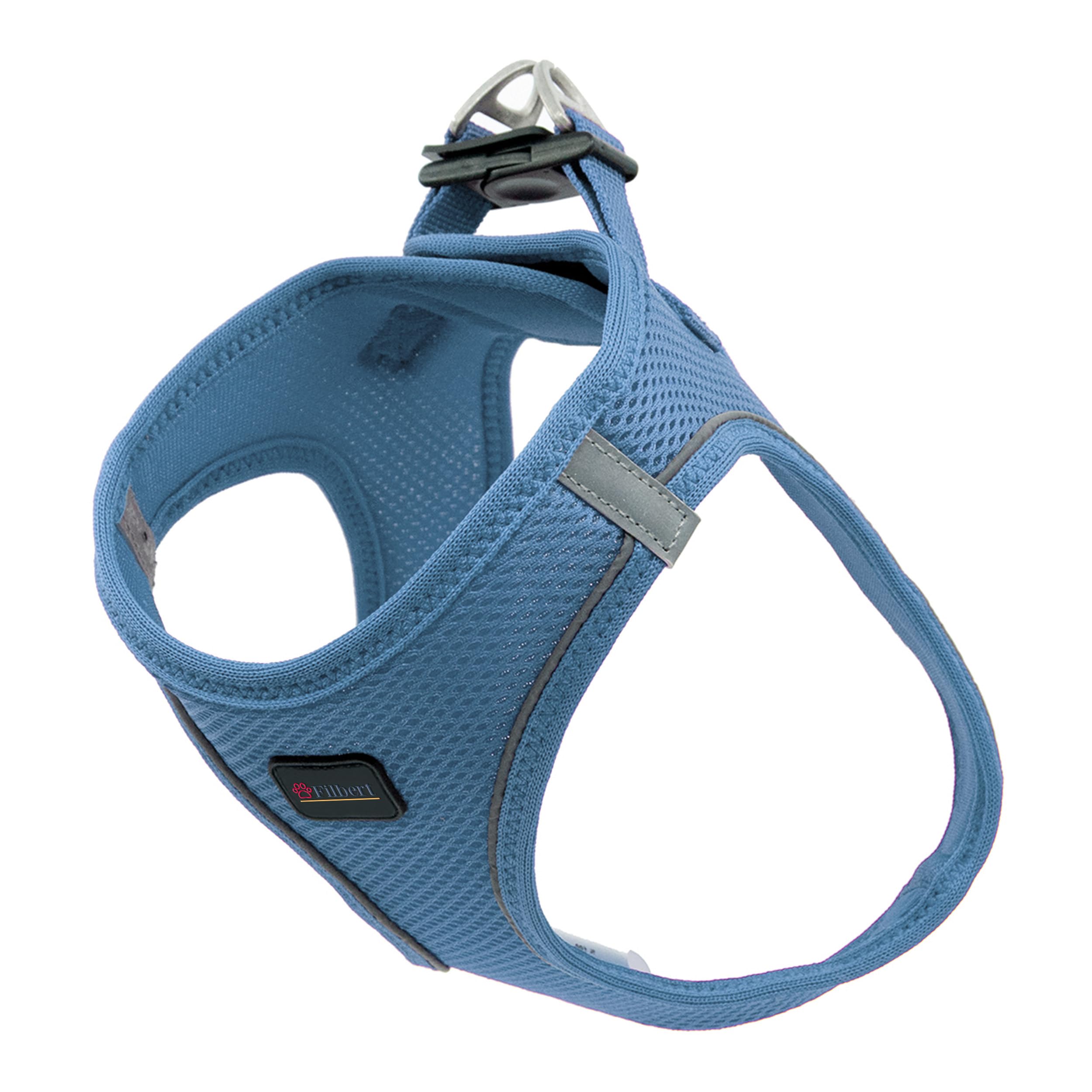 Filbert Dog Harness Large Sized Dog, Step-in Reflective Harness Large Sized Dogs, Mesh Vest, Adjustable, Soft, High Reflectivity, Breathable Fabric,