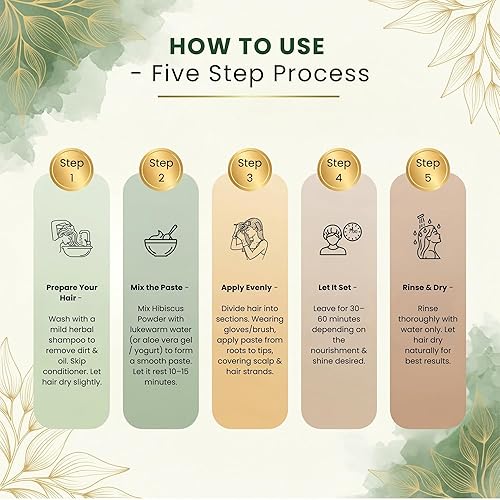 Miniatura 6 de Polvo de flor de hibisco  3.53 oz (100 g)  Polvo natural y puro para el cuidado del cabello por KVAAS