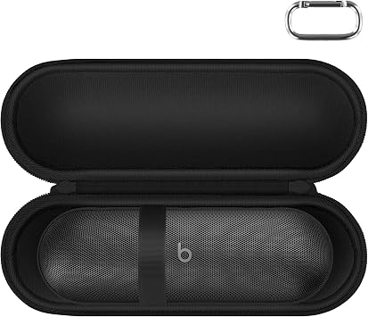 Aenllosi Hard Carrying Case Compatible with Beats Pill - Wireless Bluetooth Speaker Case Only Matte Black