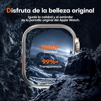 TAURI 2 Pack Screen Protector for Apple Watch Ultra 3 49mm, [2-Step Auto Installation], [Military Grade Protection] Tempered Glass Protector for New Apple Watch Ultra 3/2/1 49MM