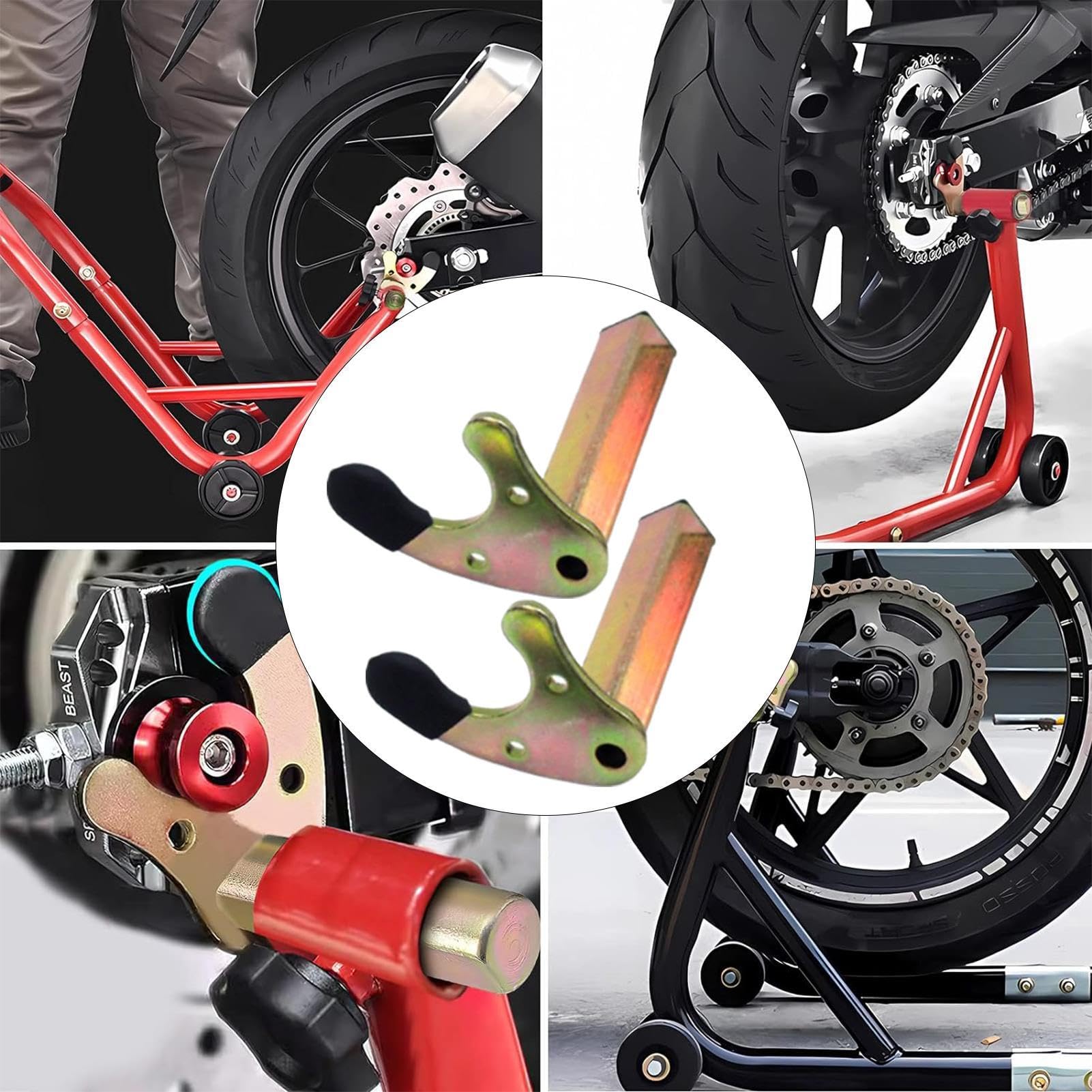 Caballete Trasero Para Moto - Hierro Galvanizado, Soporte Hasta 400kg